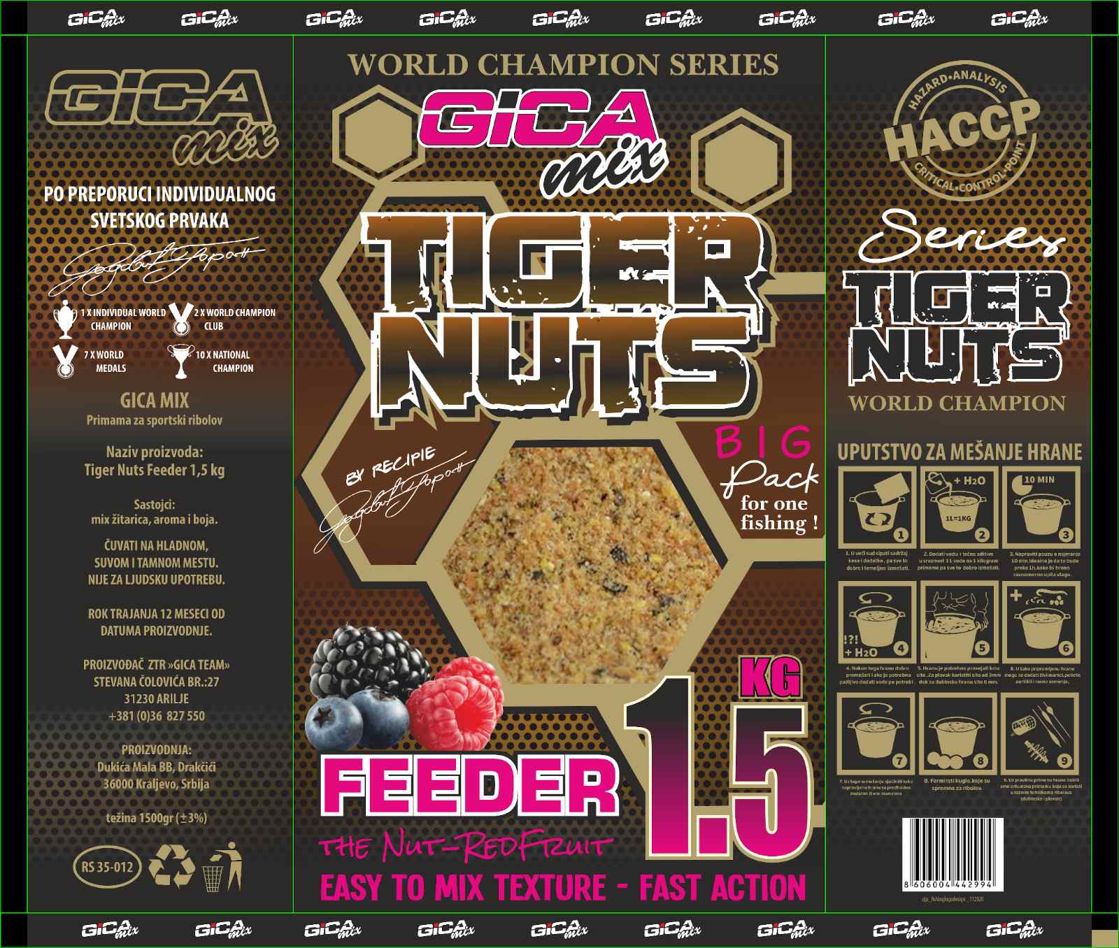 Gica Tiger Nuts feeder 1.5kg